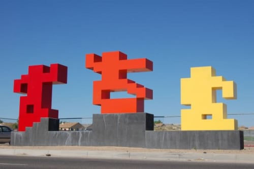 Kickflip | Public Sculptures by Michael Whiting | Northwest Modular Skatepark in Albuquerque