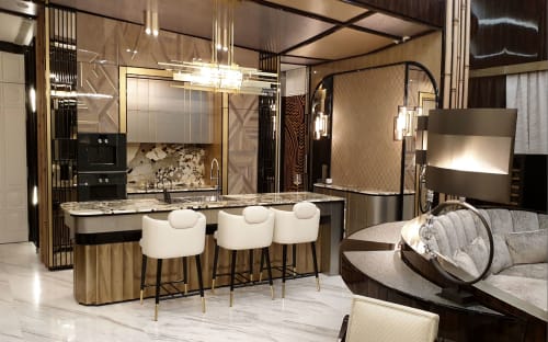 Bespoke kitchen space | Interior Design by Egle Mieliauskiene | Wallich Residence in Singapore