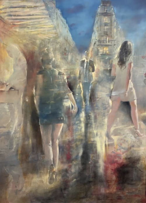 Bookseller's Night Painting | Paintings by Gregg Chadwick