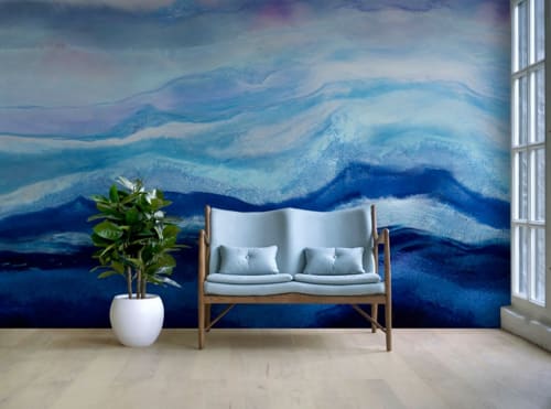 Arctic Adventure Beautiful Blue Arctic Wallpaper Mural | Wallpaper by MELISSA RENEE fieryfordeepblue  Art & Design