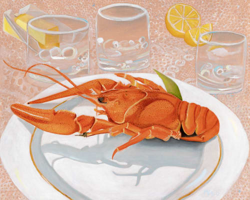 Lobster Dinner Giclee Prints | Paintings by Michelle Keib Art