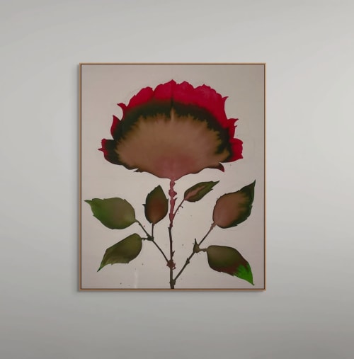 Heart In Bloom | Oil And Acrylic Painting in Paintings by Sarah Nicole