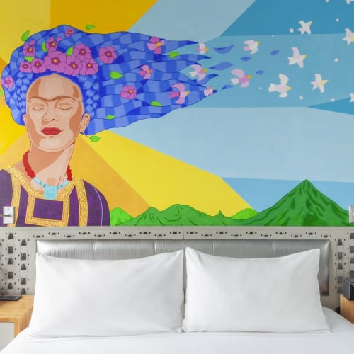 Dreaming Frida | Murals by Miguel Ayuso (The Mexiyorker) | NU Hotel Brooklyn in Brooklyn