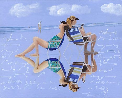 Beach Reflections / The Veil - Vibrant Giclée Print | Paintings by Michelle Keib Art