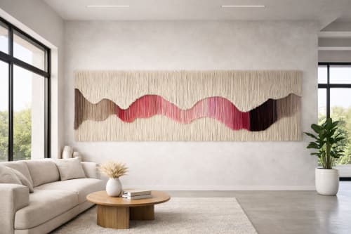 HERMODIKE - Large-Scale Wool Fiber Art Wall Hanging | Tapestry in Wall Hangings by Olivia Fiber Art