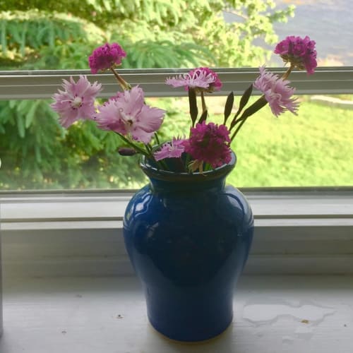 Blue Mini Vase | Vases & Vessels by Royal River Pottery