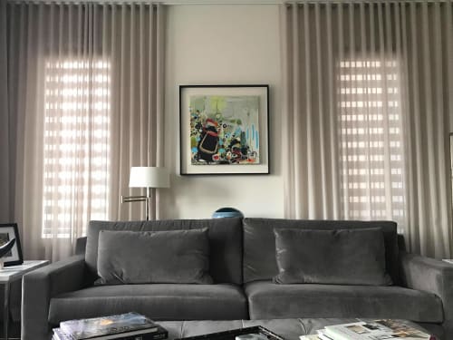 Ask Me 🔴 | Oil And Acrylic Painting in Paintings by Darlene Watson Abstract Artist