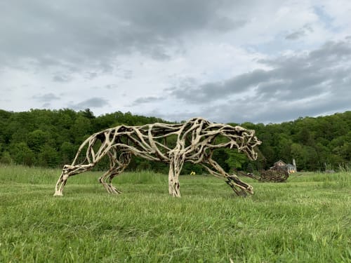 Predatory Cat | Public Sculptures by Wendy Klemperer Art Inc | Lemon Fair Sculpture Park in Shoreham