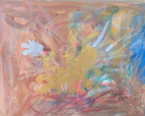 Embodiment | Oil And Acrylic Painting in Paintings by Parineeta Patel- Nature Inspired Cosmic Abstracts