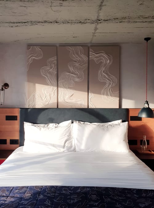 Here in Time I | Tapestry in Wall Hangings by Saskia Saunders | Treehouse Hotel London in London