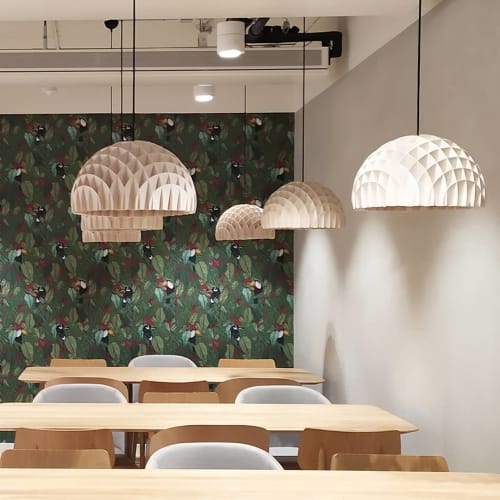 Arc Pendant Plywood | Pendants by LAWA DESIGN | Shell Energy Campus in Kraków