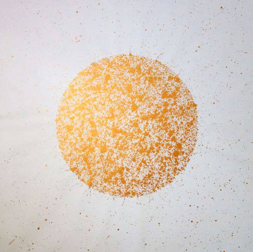 Golden circle | Oil And Acrylic Painting in Paintings by Isabelle Pelletane