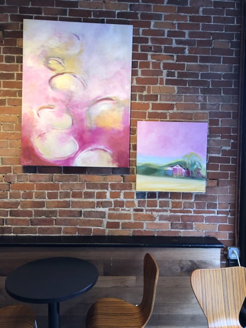 My Back Yard | Paintings by Shirley Bavonese | Sweetwaters Coffee & Tea Washington St. in Ann Arbor