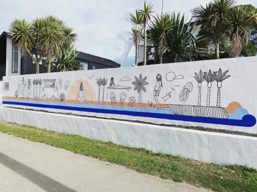 Fence bomb mural | Murals by Kyla K Design