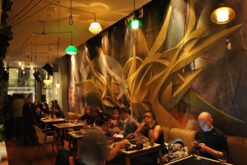 Jazz Club Guzzo Mural | Murals by Peeta | Guzzo Club in Barcelona