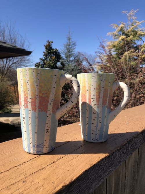 Aspen (Birch) Autumn Ombré Mug | Cups by Katy Nickell Ceramics