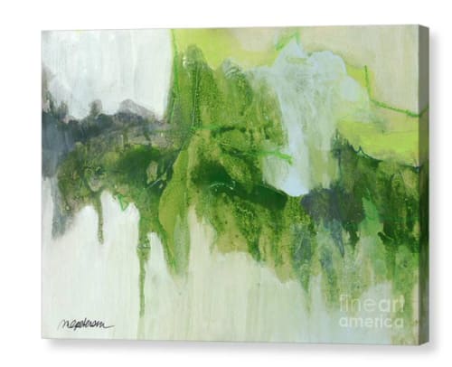 Abstract Canvas PRINT | Hedgerow 4 | 35 x 48 | By ME | Paintings by Mary Elizabeth Marvin Meditative Abstract Art  |  COOL. CALM. very COLLECTED.™ All art ©