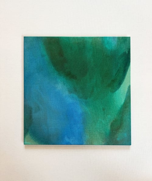 finding a spot at the river | Oil And Acrylic Painting in Paintings by Leah Lavelle