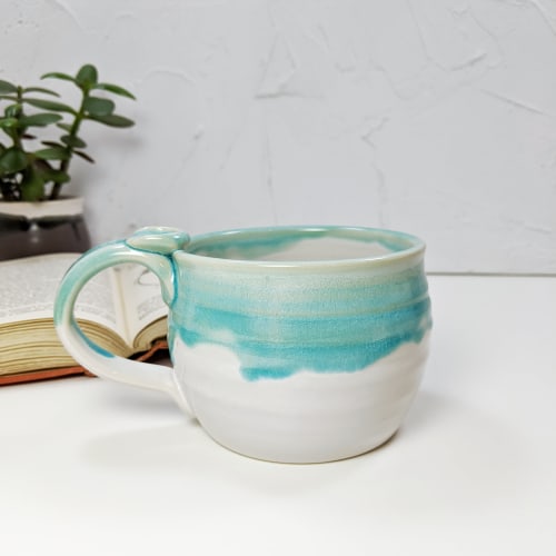 Turquoise mug | Cups by Marie Kennedy