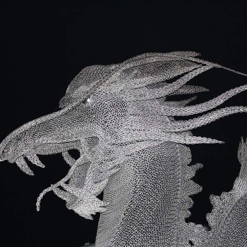 Emerging Dragon | Public Sculptures by Mike Van Dam Art