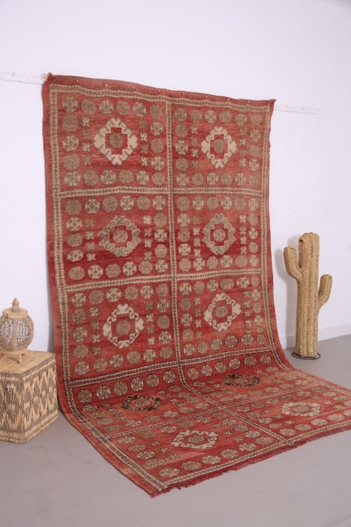 Vintage Handmade Boujaad Rug 6 x 10.3 ft - Old Moroccan rug | Rugs by BerberHand