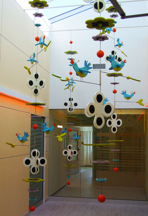 Bluebird Atrium | Public Sculptures by Gannon Ogilvie | East Tennessee Children’s Hospital in Knoxville