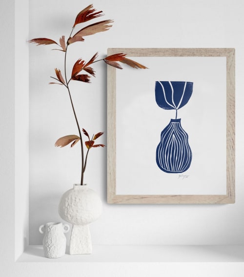 Venice, Linocut print, Ink on paper | Prints by Llinella