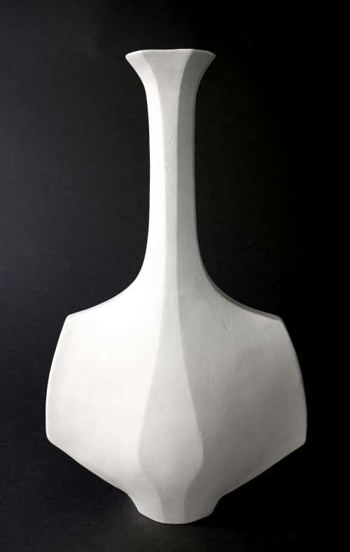 HANÈ in White - Small Ceramic Vessel | Vase in Vases & Vessels by Beverly Morrison - Sculptor