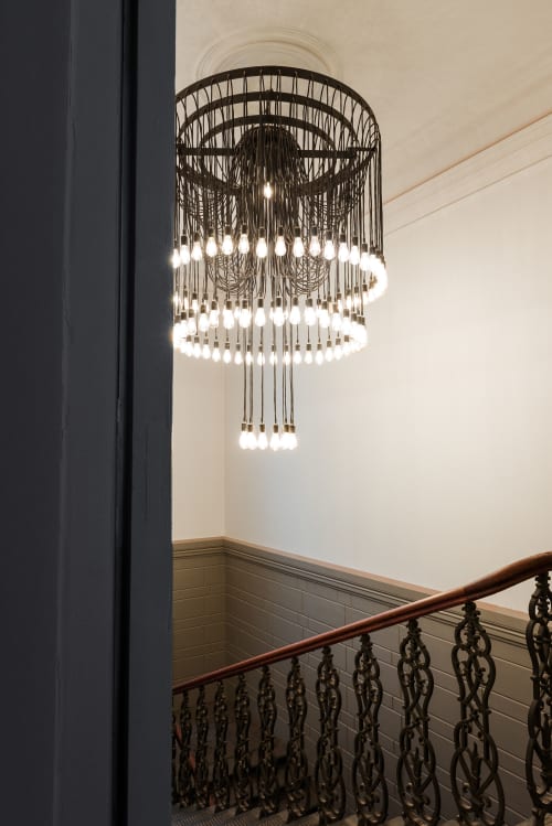 “Telegrafas” - apartment complex by Citus in Kaunas | Chandeliers by Pleiades lighting