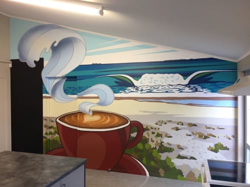 Drop In Cafe | Murals by Alex McLeod
