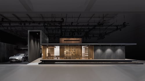 Booth at Eurocucina 2018, Gaggenau | Interior Design by 1zu33 Architectural Brand Identity