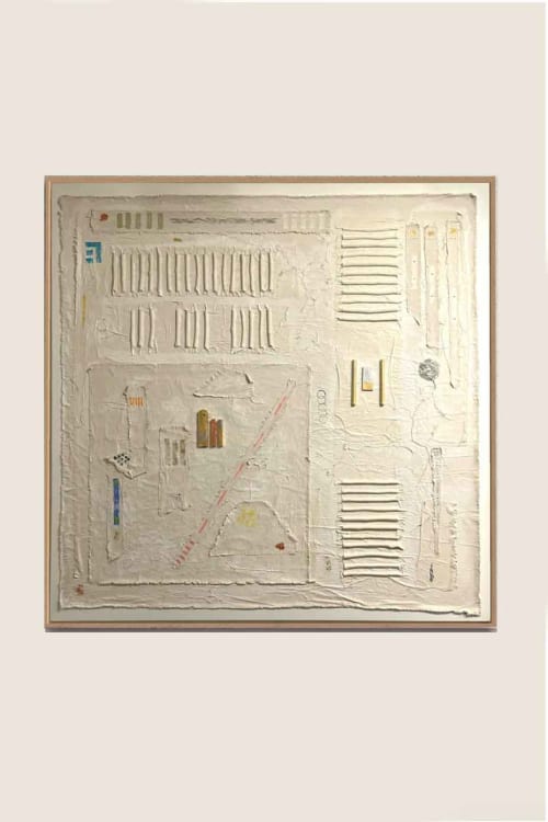 Totem T4848 A | Mixed Media in Paintings by Michael Denny Art, LLC