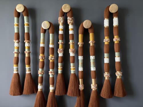 Extra Large Lomas Style Fiber Wall Art | Wall Sculpture in Wall Hangings by Sarmal Design