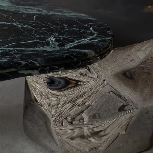 Marble & Steel Coffee Table — Colgado, Nitush Aroosh | Tables by Nitush Aroosh
