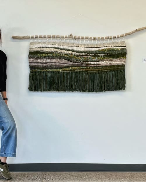 Into The Forest woven wall hanging | Wall Hangings by Little Larch Studio