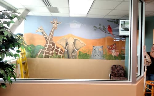 Animal Mural By Angela Bawden Seen At Excel Eye Center Provo Wescover