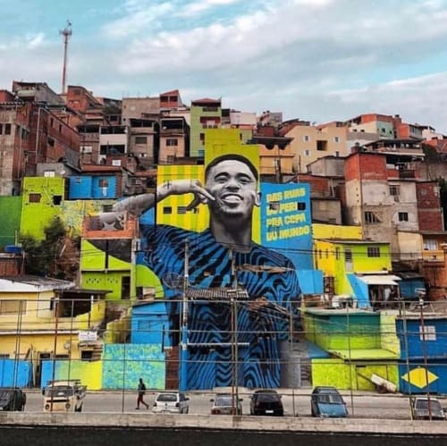 Luan Cardoso Portrait mural | Street Murals by snek arte | Congregação Cristã no Brasil - Jardim Peri Alto in Jardim Peri