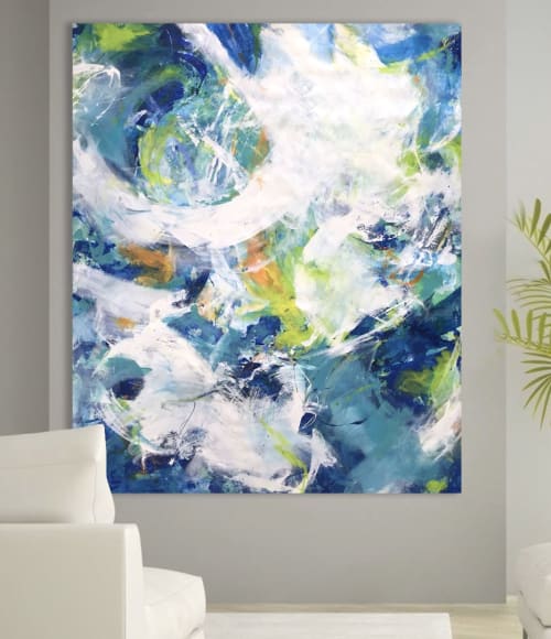 More Imagination - abstract art on canvas | Oil And Acrylic Painting in Paintings by Lynette Melnyk