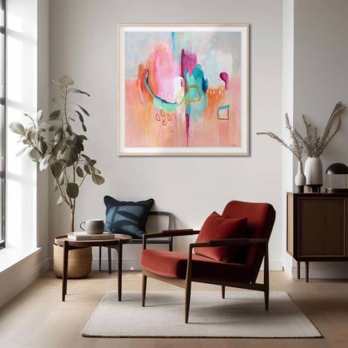 Lumiere: fine art giclee print on canvas or paper | Oil And Acrylic Painting in Paintings by Sarina Diakos Art