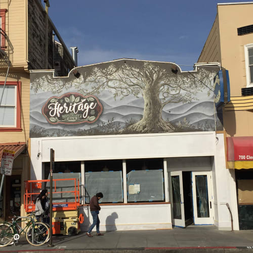 Heritage | Murals by Serge Gay Jr. | Heritage Restaurant & Bar in San Francisco