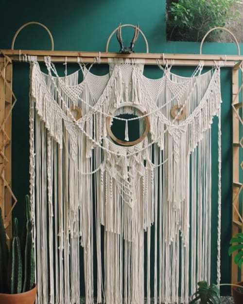 BACKDROP | Macrame Wall Hanging by Agnes Hansella | Private Residence in Jakarta