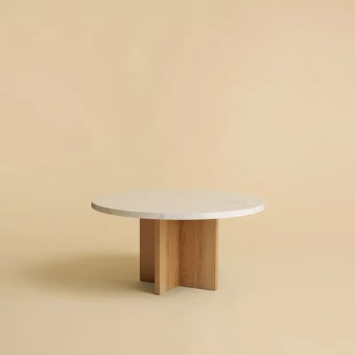 Marble and Oak Coffee Table - TINIAN by Lebanto | Tables by Lebanto