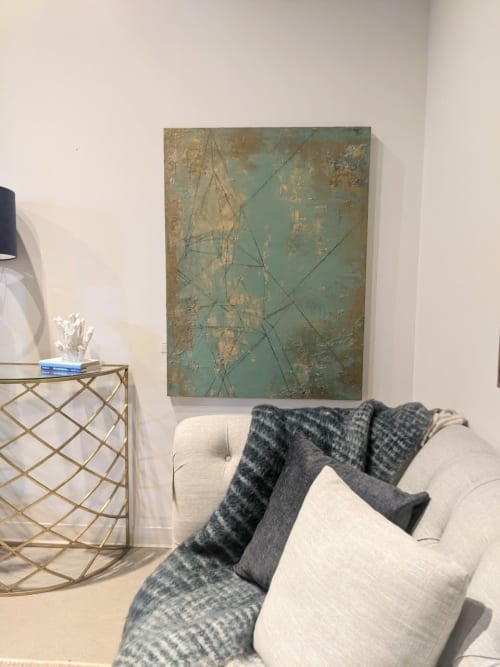 Connection & Belonging | Paintings by Deb Chaney Contemporary Abstract Artist | Van Gogh Designs in Surrey