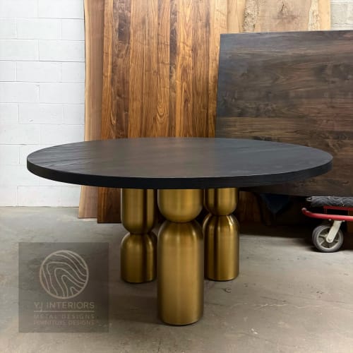 Koa Round Dining Table | Tables by YJ Interiors