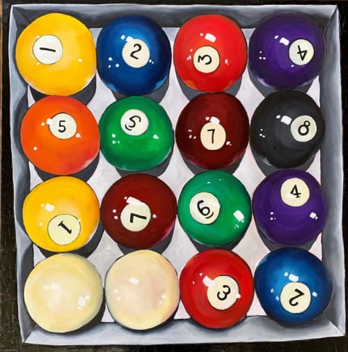 Billiards | Oil And Acrylic Painting in Paintings by Laura Van Horne Art | Gray Sky Gallery in Seattle