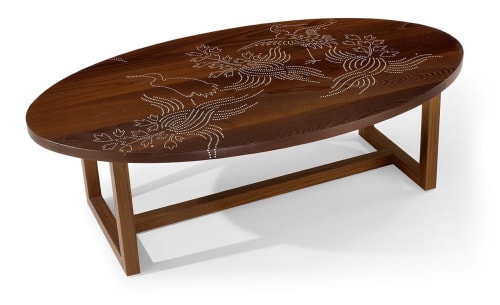 Nail Inlay Coffee Table No. 21 | Tables by Peter Sandback