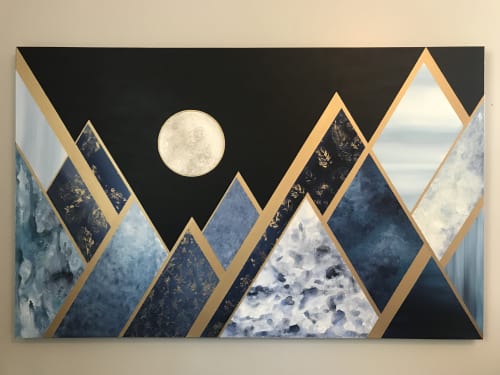 Blue Mountain Moon | Paintings by Jenny Handel Art