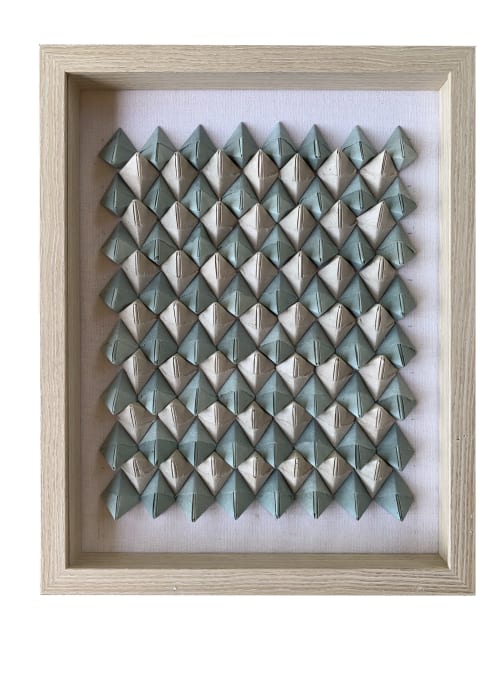 Folded Paper Art - Natural palette | Oil And Acrylic Painting in Paintings by Studio NEA Design