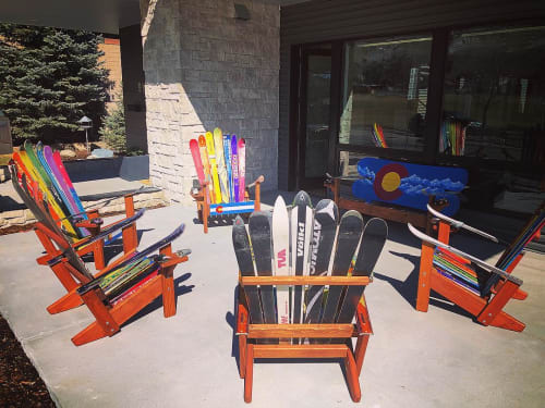 Colorado Flag and Rainbow Chairs | Chairs by Colorado Ski Chairs