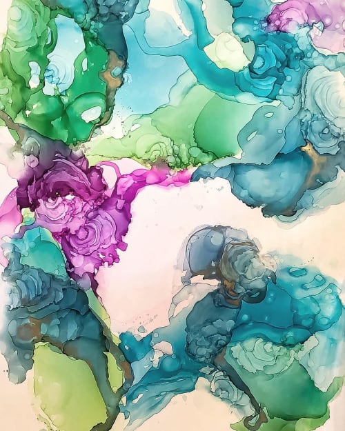 hummingbird | Oil And Acrylic Painting in Paintings by Amanda M Moody